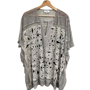 Parker Beach Womens Coverup Size M / L Resortwear Beachy Vacation Summer Flowy